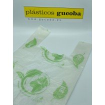 BOLSA CAMISETA PE RECICLADO 70% 450X550 -PAQ 72 UN