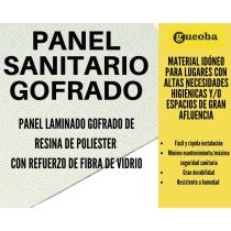 PLANCHA REVESTIMIENTO SANITARIO GOFRADO