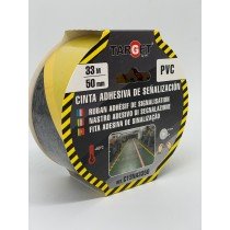 CINTA ADHESIVA SEÑALIZ. C13NA3350 NE/AM 33MTX50MMM