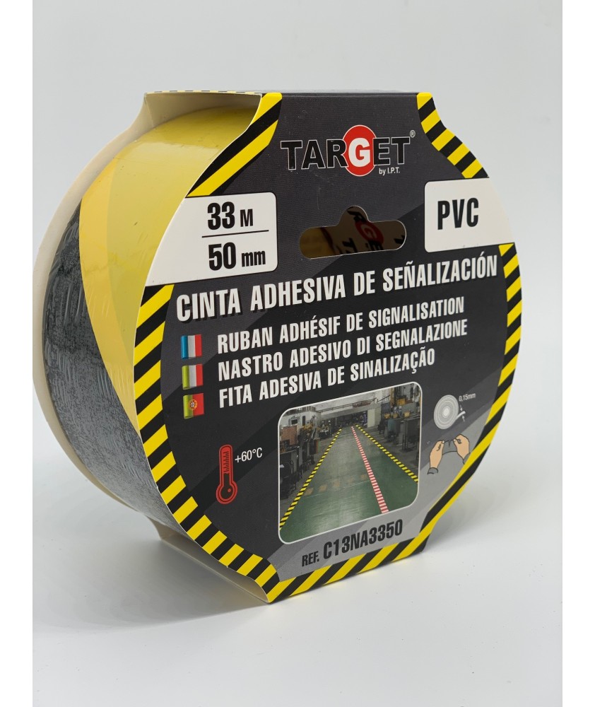 CINTA ADHESIVA SEÑALIZ. C13NA3350 NE/AM 33MTX50MMM CINTA ADHESIVA SEÑALIZ. C13NA3350 NE/AM 33MTX50MMM