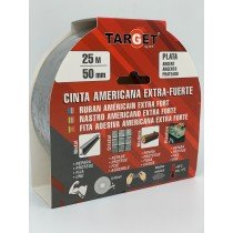 CINTA AMERICANA PLATA CTP2550  25 MT X 50 MM
