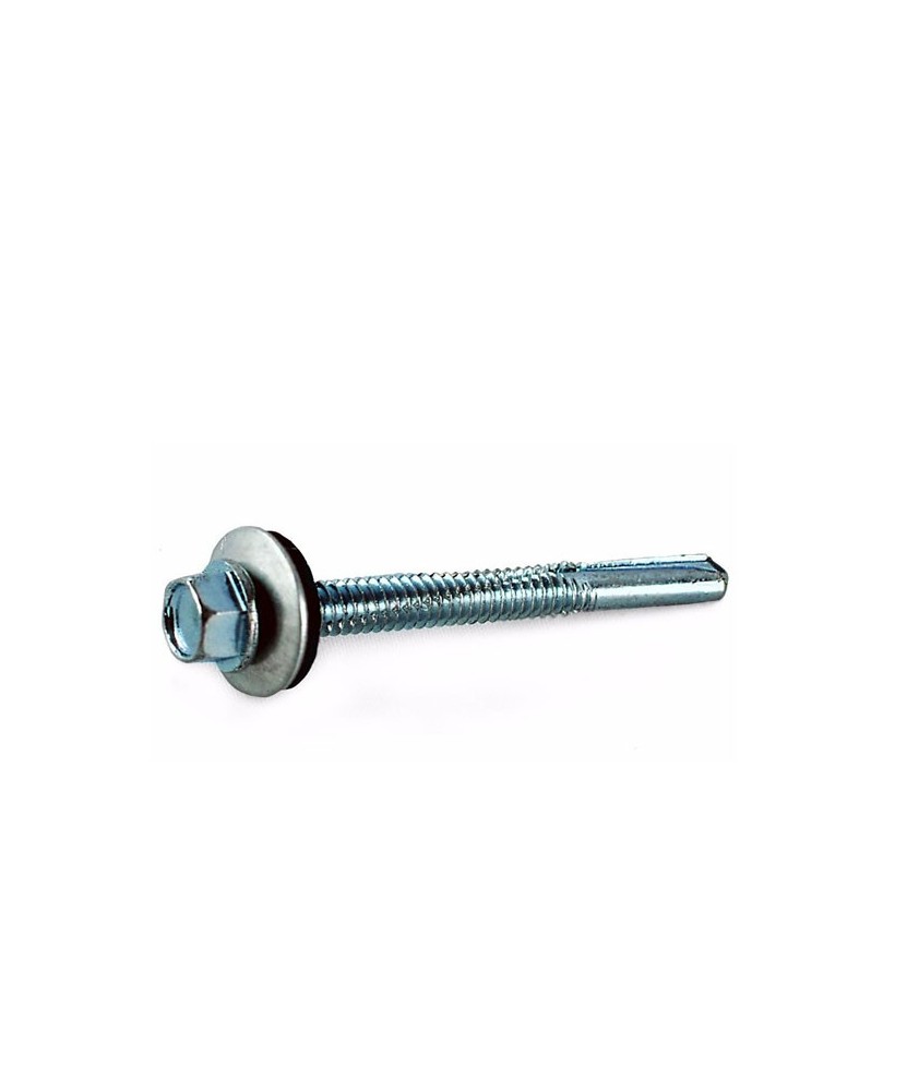 TORNILLO AUTOTALA CON ARANDELA+GOMA  6,3X80 MM